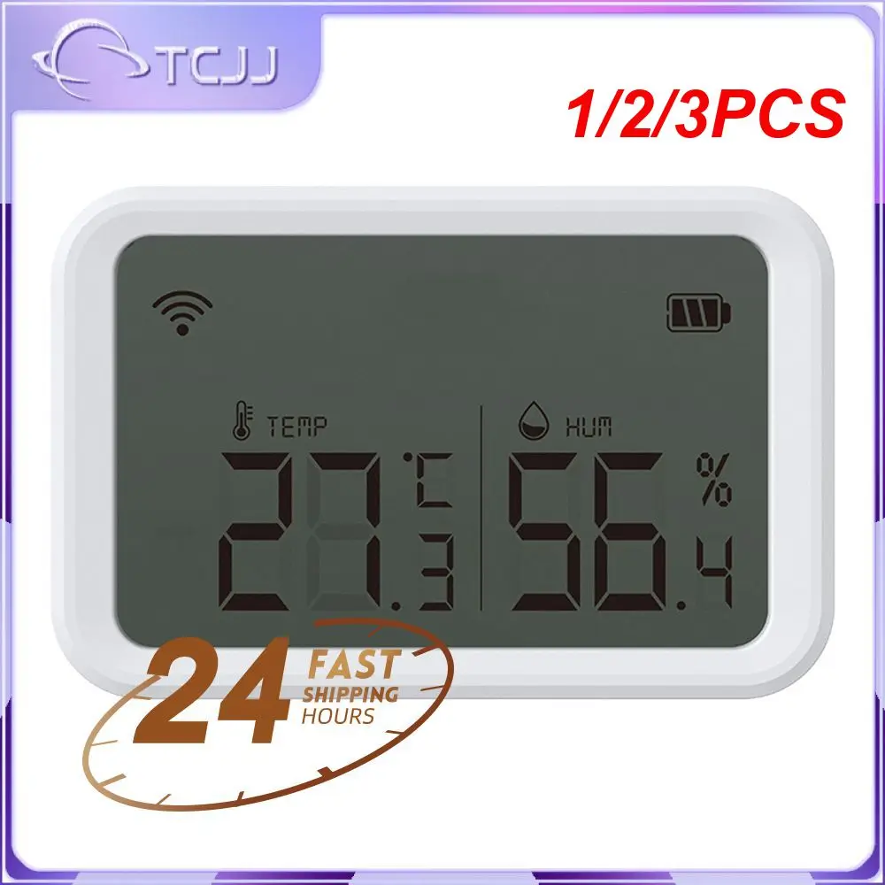 

Датчик температуры и влажности Tuya Zigbee, детектор с ЖК-экраном, работает с концентратором Tuya Zigbee Zigbee2mqtt, 1/2/3 шт.