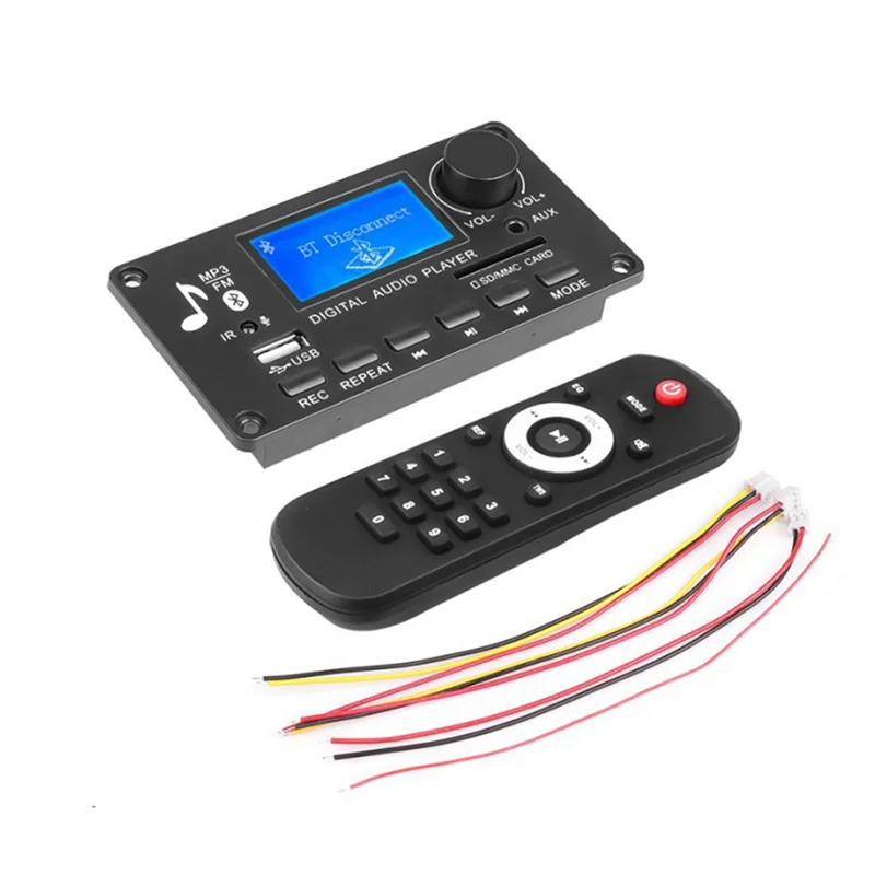 DC 12 В MP3 декодер плата усилитель автомобильный радиоприемник Mp3-плеер Bluetooth V5.0 USB SD