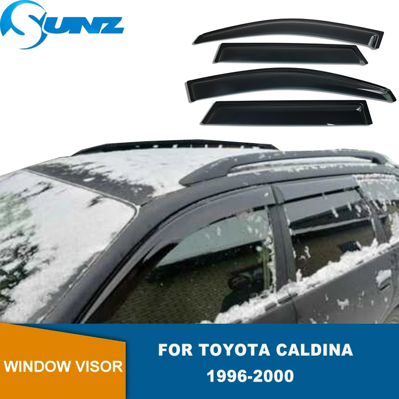 

Side Window Deflector For Toyota Caldina 1996 1997 1998 1999 2000 Black Window Visor Weather Shield Sun Rain Guards SUNZ