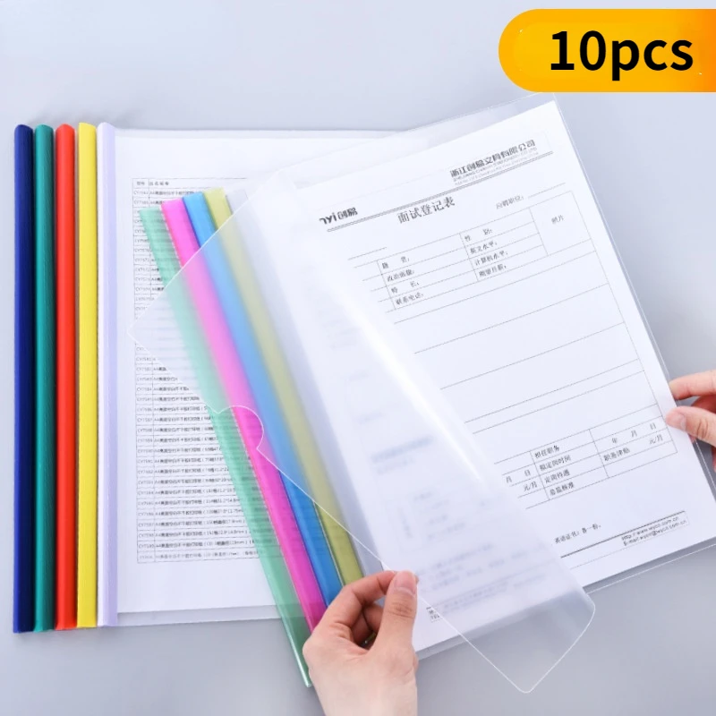 

10 шт., прозрачные пластиковые папки-органайзеры для документов