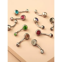 10pcs belly button rings belly rings for women belly piercing jewelry stainless steel navel piercing jewelry for women
