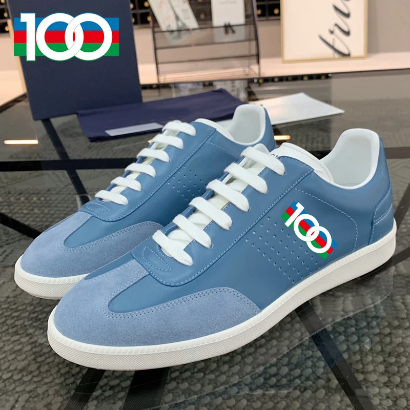 

charei 100 Italian original ff logo men's shoes high end fashion avantgarde casual leather comfortable high quality,with box bag