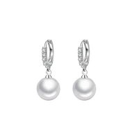 lbyzhan 2021 pearl earrings genuine natural freshwater pearl 925 sterling silver earrings pearl jewelry for wemon wedding gift