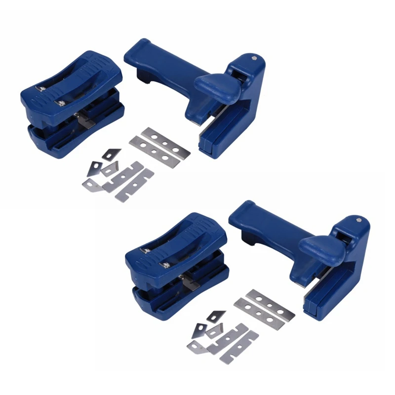 

TOP 4Pcs/Set Double Edge Laminate Trimmer Woodworking PVC Edge Banding Machine Tool
