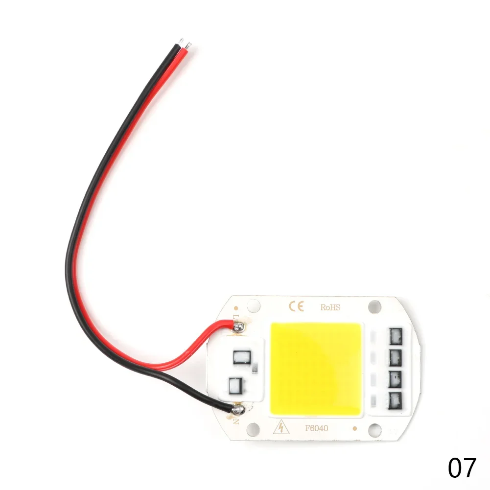 Светодиодная лампа COB бусина 20 Вт 30 50 220 В IP65 умная микросхема не требуется драйвер