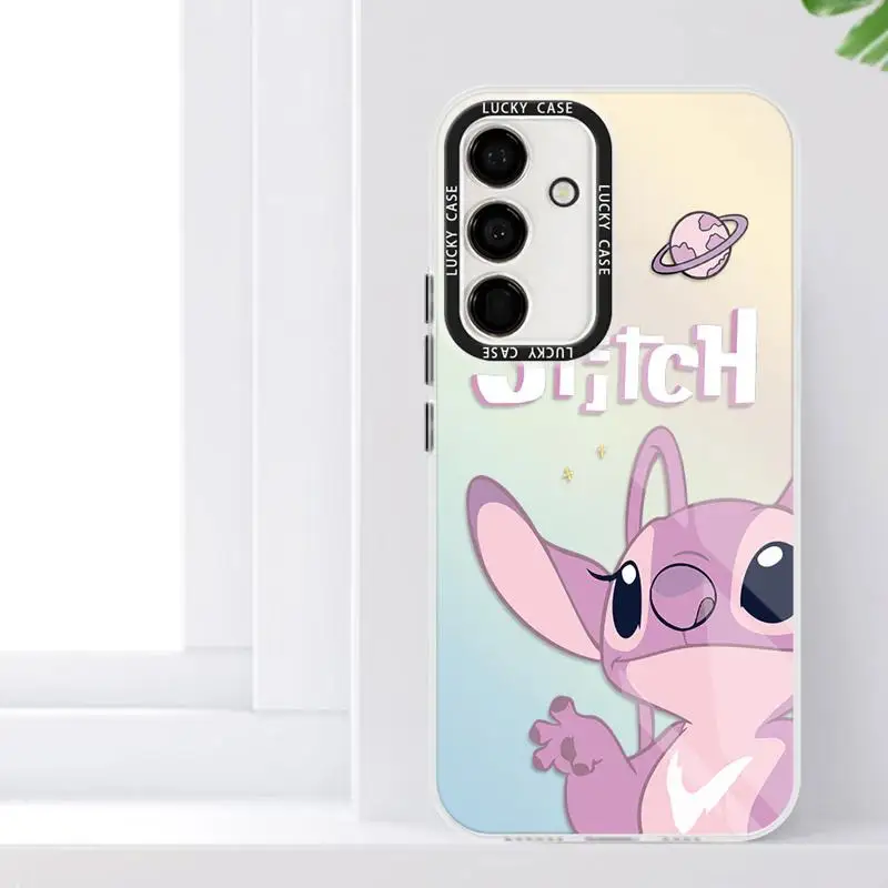 Стич девушка Ангел Sac лазерный градиент телефонные чехлы для samsung Galaxy A53 A24 A22 A13 A12