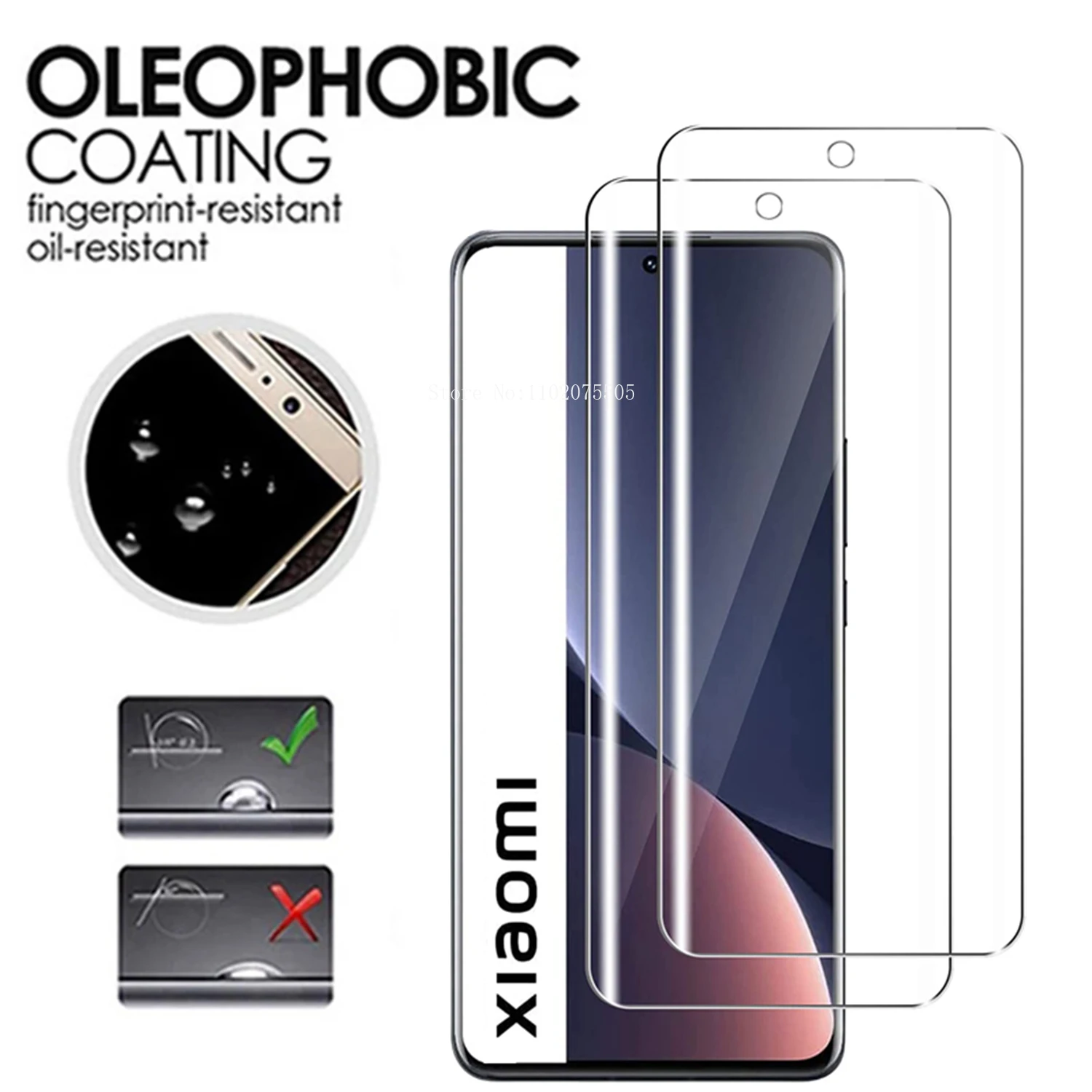 4 шт. Защитное стекло для Xiaomi 12T 11T 10T Pro 5G 9T 11i A3