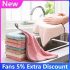 Новинка, супервпитывающая ткань, подвесное полотенце из кораллового флиса, тканевая салфетка для тарелок, кухонные принадлежности, гаджеты