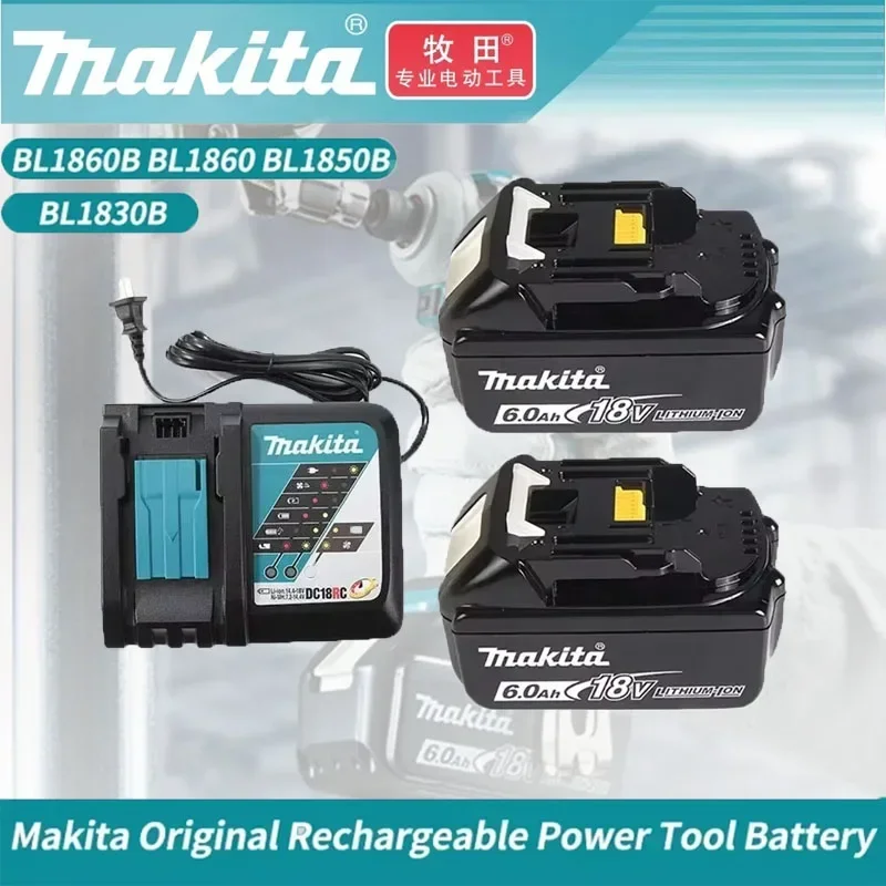 Литиевая батарея Makita 6Ah/5Ah для 18 В BL1830B BL1850B BL1860 BL1815