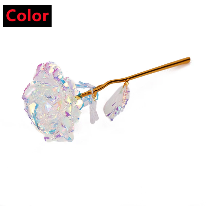 

Фольгированная роза золотого цвета