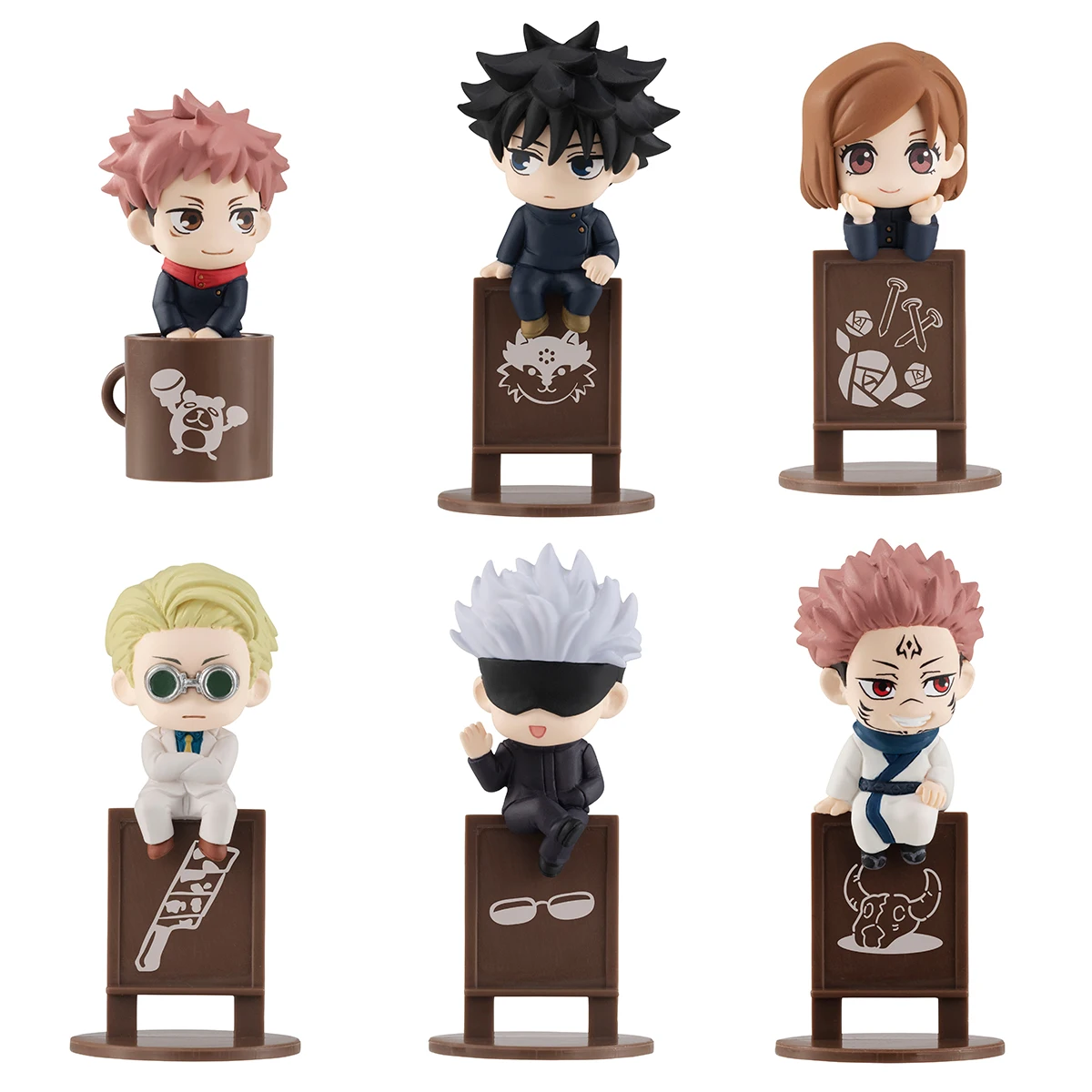 

Pre Sale Itadori Yuji Kugisaki Nobara Anime Figure Q Version Anime Figurine Figural Models 35Mm Box Egg Action Toy Figures Gifts
