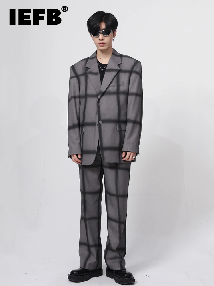 

Мужская одежда IEFB на весну, новая Корейская версия, персонализированная свободная большая Наплечная подушка, 2022, модный темпераментный ком...