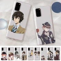 bungou stray dogs phone case for samsung a51 a52 a71 a12 for redmi 7 9 9a for huawei honor8x 10i clear case