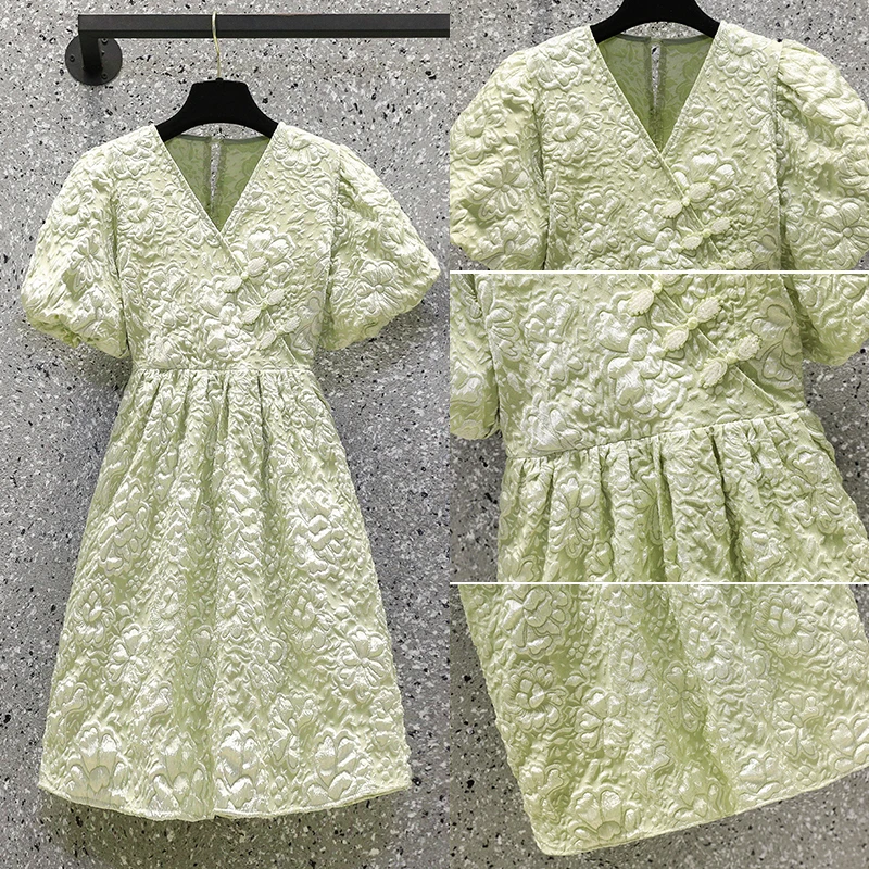 Женское шифоновое мини-платье с V-образным вырезом