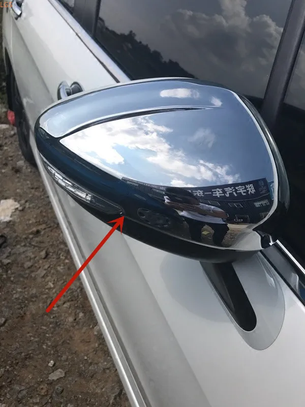 

Высококачественная хромированная крышка для зеркала заднего вида из АБС-пластика для Peugeot 508 2011-2017, защита от царапин, автомобильные аксессуары Z