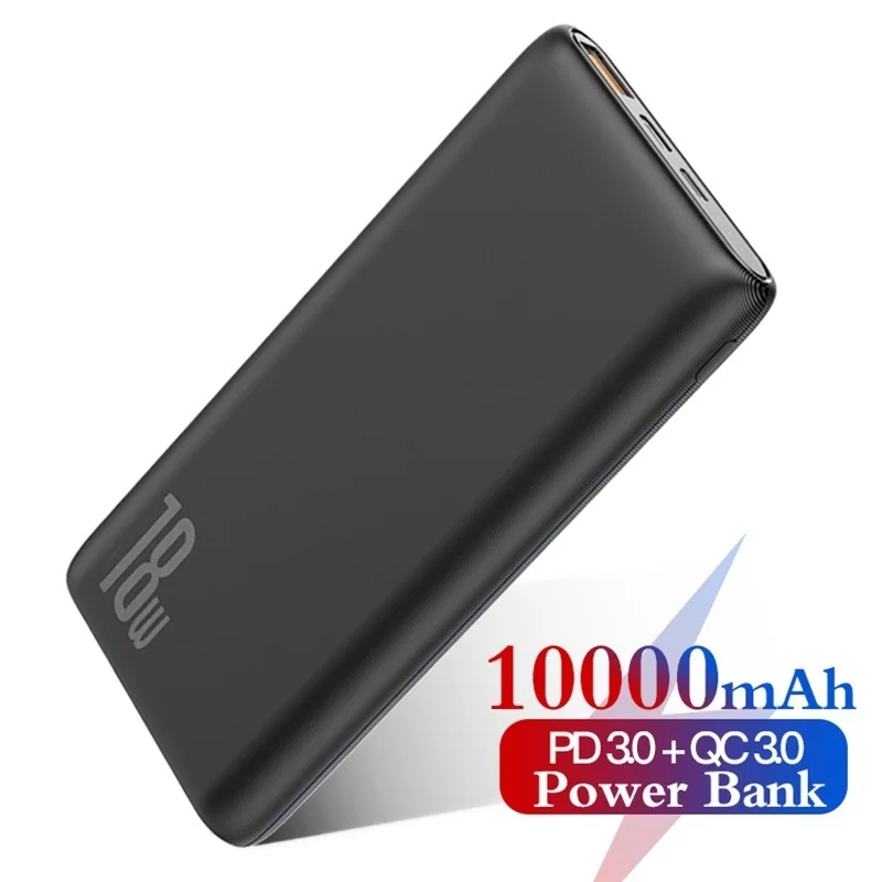 

Портативное зарядное устройство 10000 мАч Быстрая зарядка 3,0 USB PD Быстрая зарядка QC3.0 PD3.0 портативное Внешнее зарядное устройство