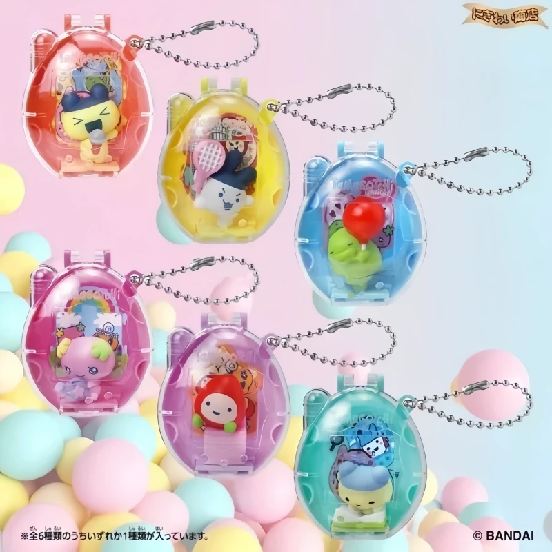 Фото Новый хит Bandai Tamagotchi Pooptime Shaped V1V2 слепая коробка аниме фигурка фасоль кукла слепая сумка украшение рюкзака игрушка подарки на день рождения №2