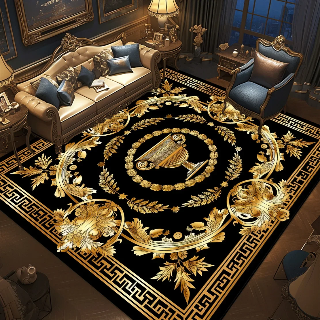 

Золотой ковёр для гостиной