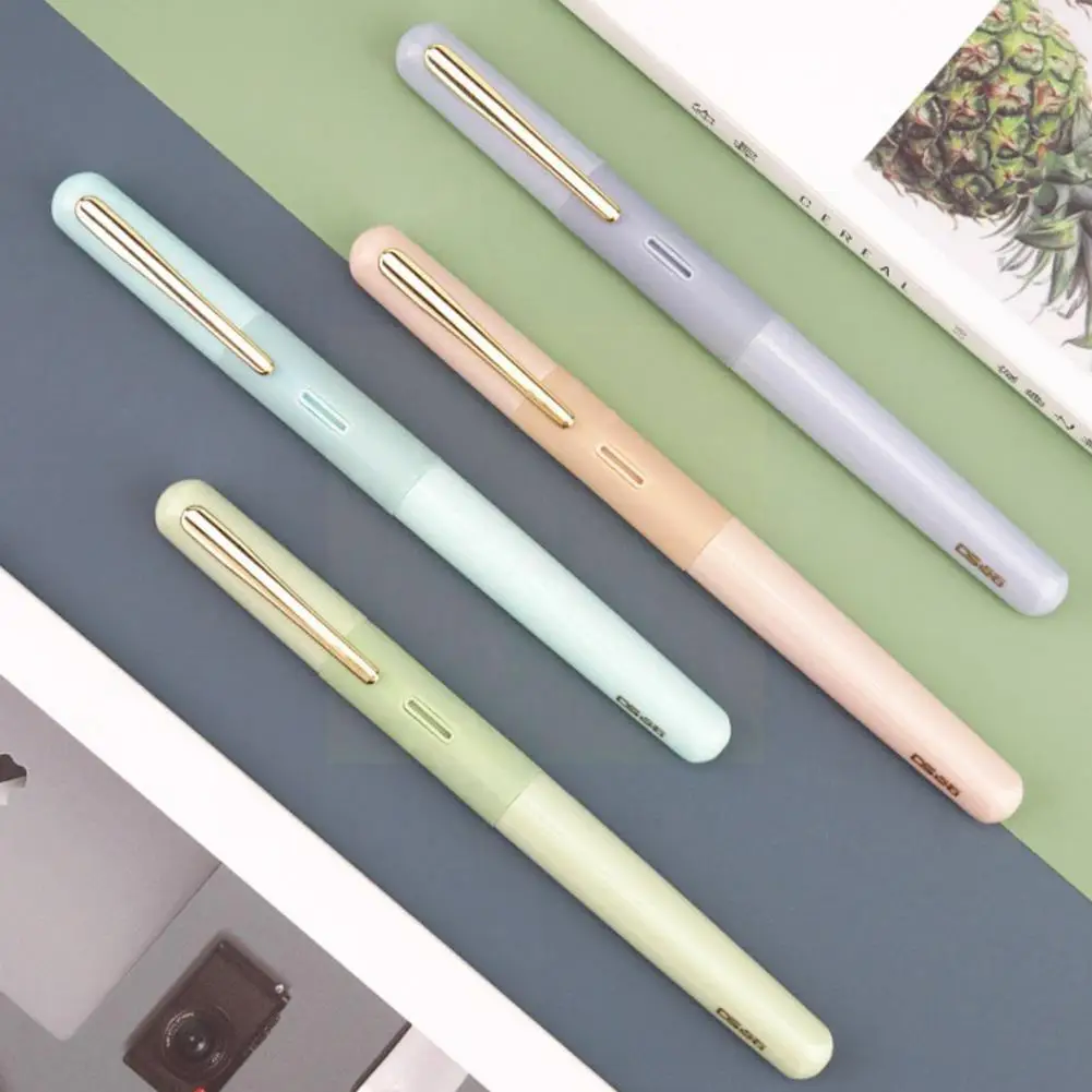 

Triangle Correction Grip Pen EF Tip Built-in Precision Rubber Splash Grip Non-slip Ink Regulator Absorber Ink Not Does Ink N7B1