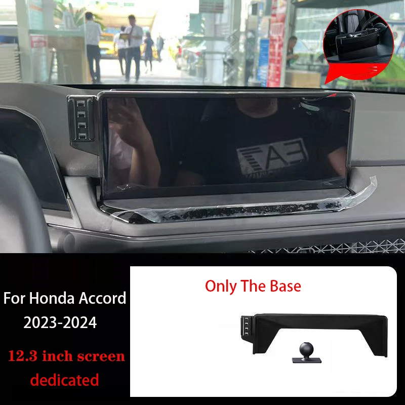 

Автомобильный держатель телефона для Honda Accord 2023 2024 12,3-дюймовый экран, фиксированный навигационный кронштейн, 15 Вт, беспроводное зарядное устройство, подставка, аксессуары