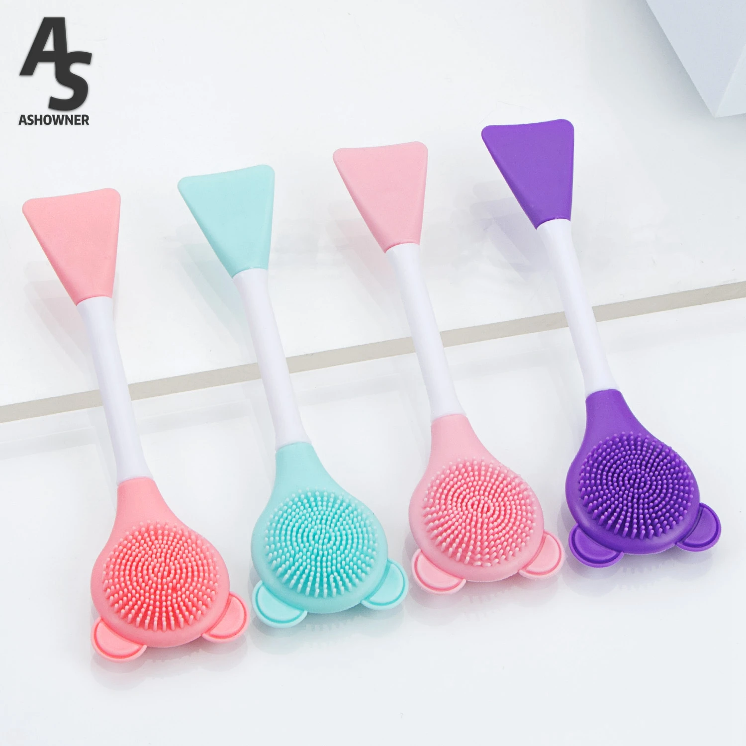 1pcs Face Mask Brush Silicone Gel Facial Mask DIY Brushes Original Soft Fashion Beauty Women Skin Face Care Home Makeup Tools