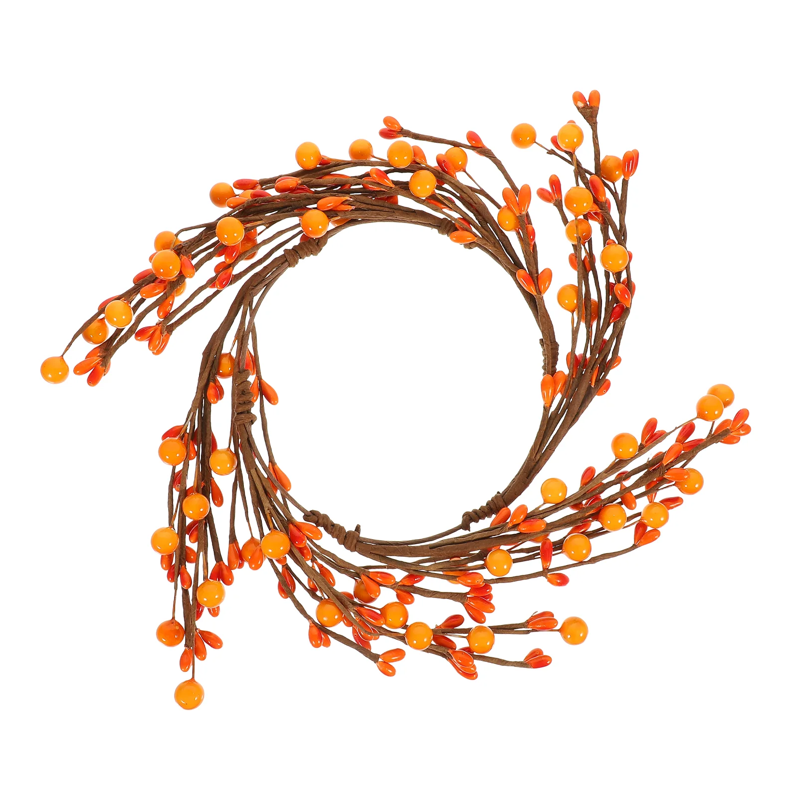 

Wreath Rings Berry Wreaths Ring Fall Christmas Thanksgiving Mini Artificial Holder Napkin Pillar Table Autumn Decorative