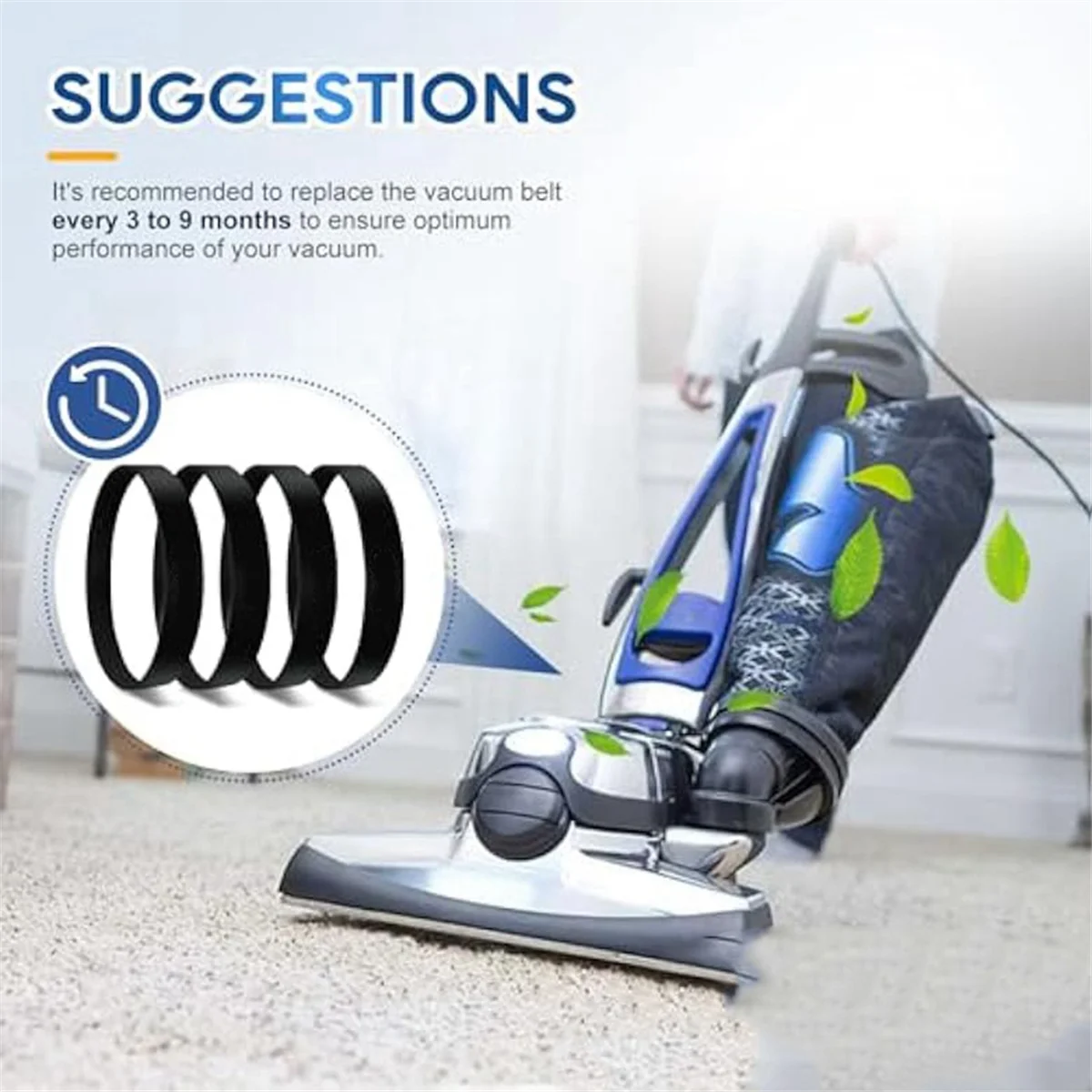 301291 Замена вакуумных ремней подходят для пылесоса Kirby Sentria Avalir 2 G3 G4 G5 G6 G7 4 шт.