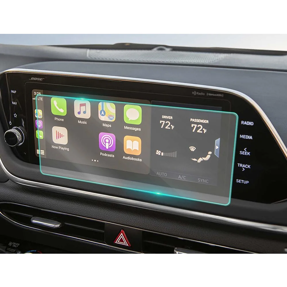 

Для Hyundai Sonata DN8 2019-2022 Автомобильный мультимедийный DVD-видео GPS-навигатор с ЖК-экраном защитная пленка из закаленного стекла от царапин
