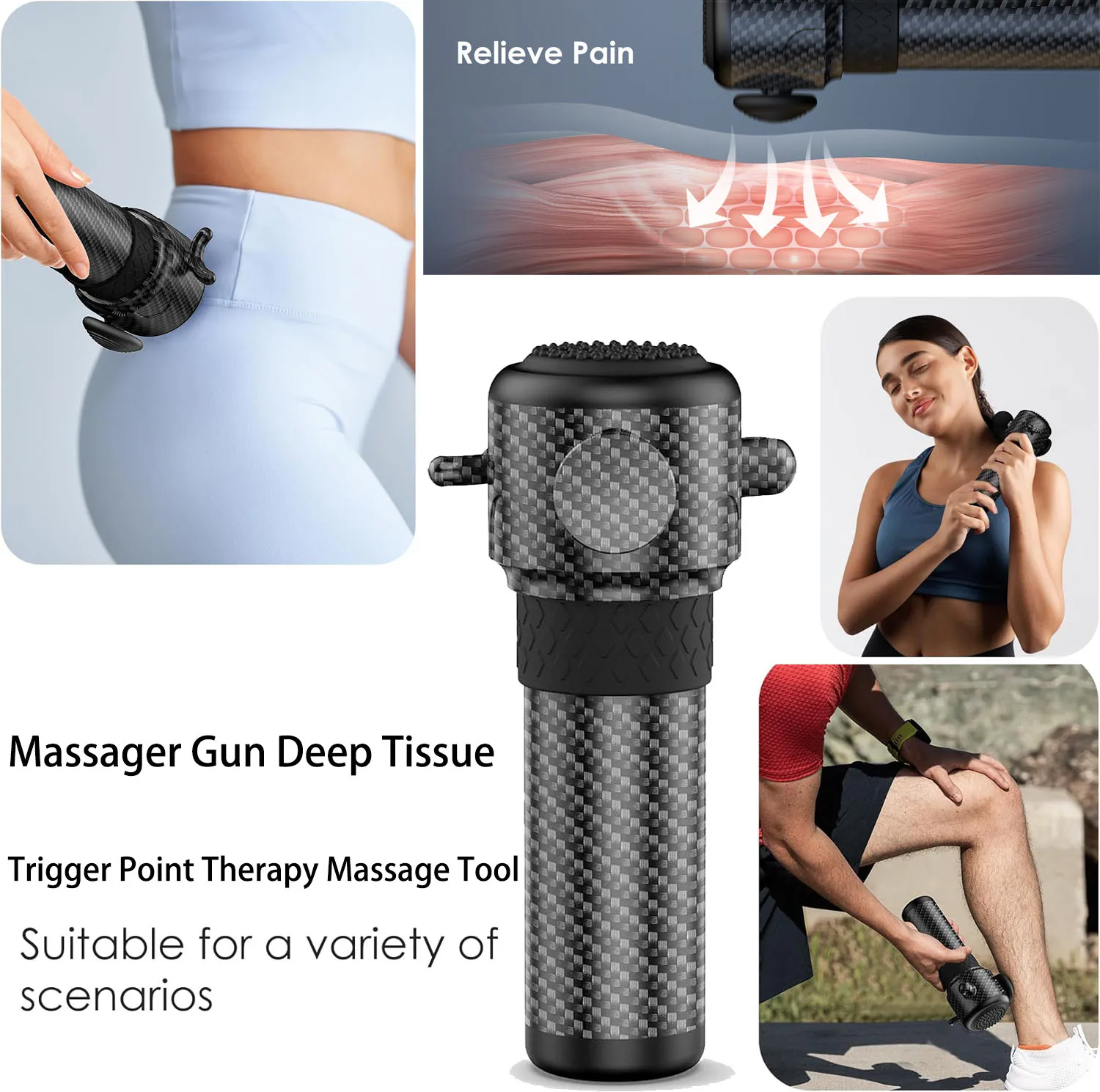 Терапевтический массажер - ручной с глубокой вибрацией тканей для облегчения