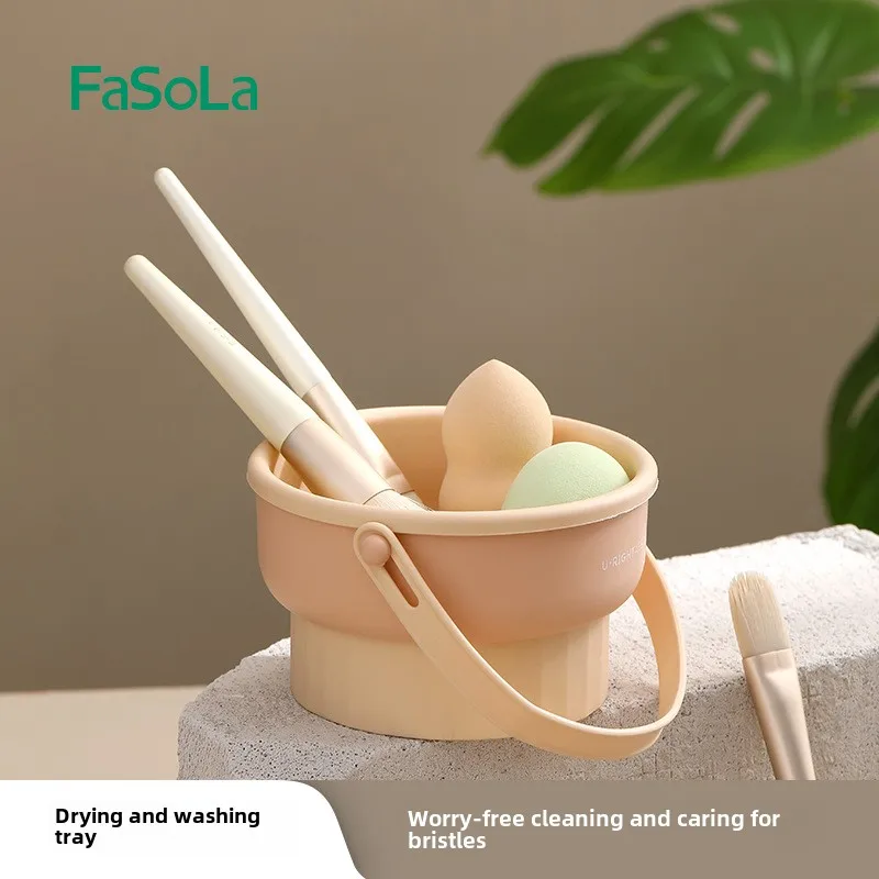 Домашняя кисточка для макияжа лоток чистки и сушки силиконовая миска 3-в-1