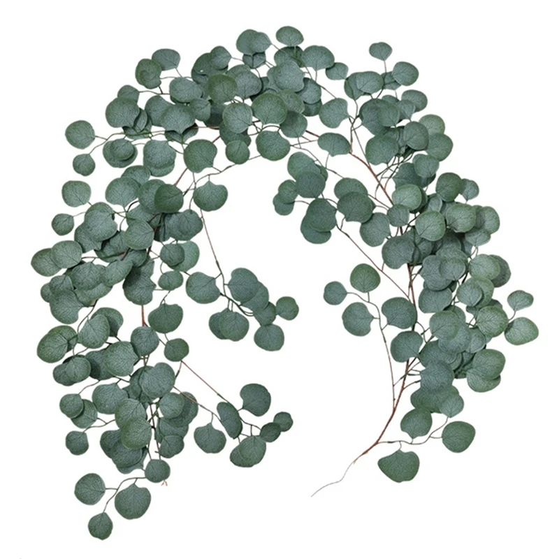 

Искусственный ротанговый эвкалипт, Европейский Свадебный Настенный декор, украшение для дома, отеля, сада вечерние НКИ