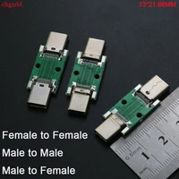 multifunctional type c usb type c test board male female to male female 24p high current adapter board pcb board 1321 6mm