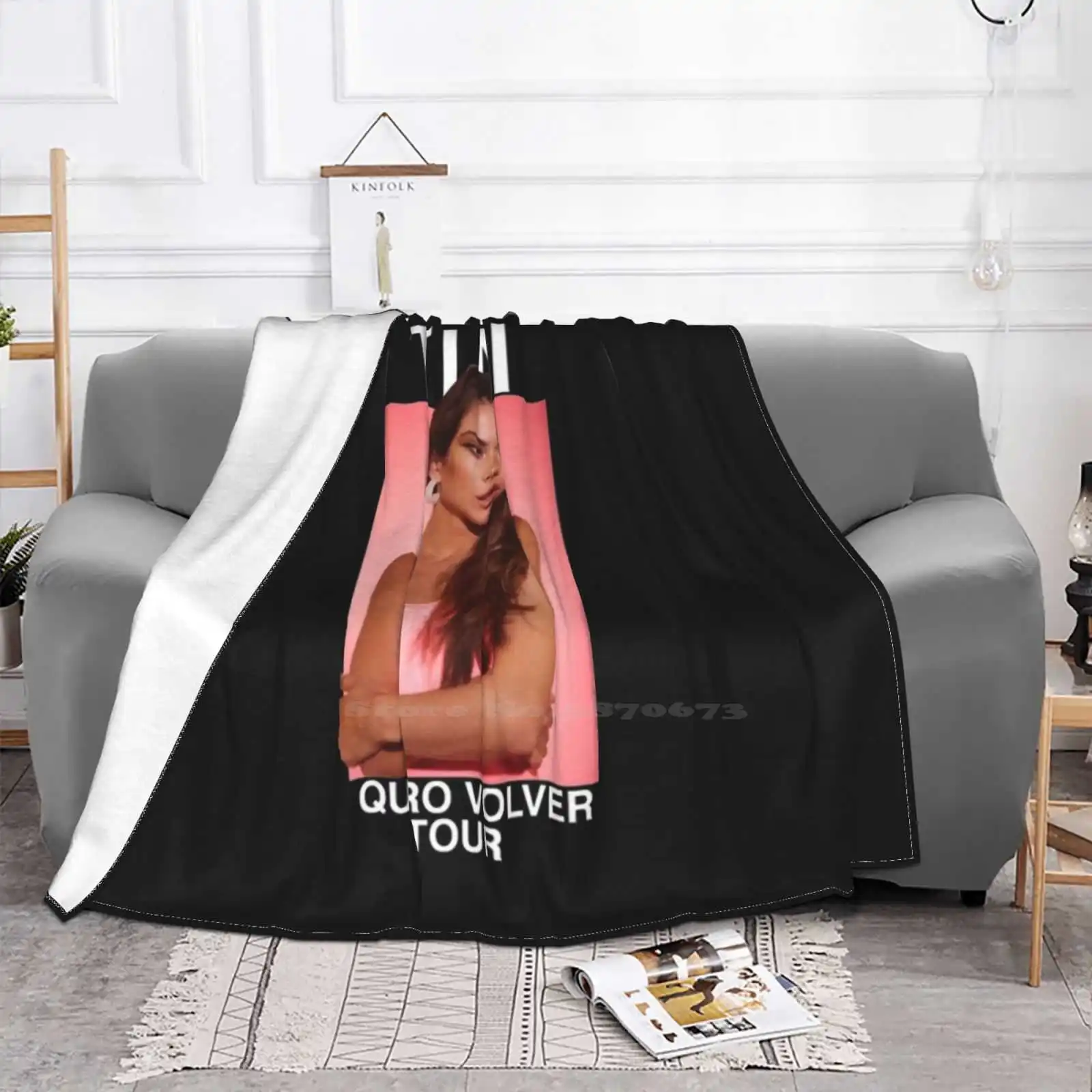 Tini-Quiero Volver Tour (белый) Низкая цена Новый принт Новинка Модное мягкое теплое одеяло