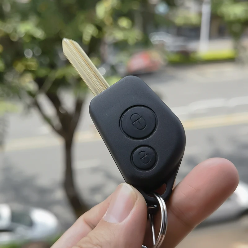 Фото Cocolockey 2-кнопочный чехол для дистанционного ключа автомобиля, подходит для Citroen Picasso Saxo Berlino Xsara, пустые ключи, необрезанная система автомобильного замка SX9 №3