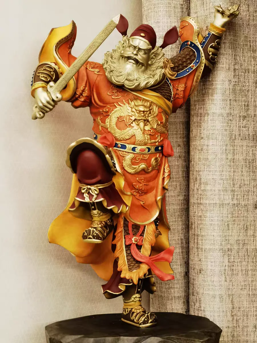 5A GOOD LARGE Home Patron saint of Buddha Hall TIAN SHI ZHONG KUI ZHEN ZAI BRONZE Sculpture statue Exorcism bless family safe - купить по