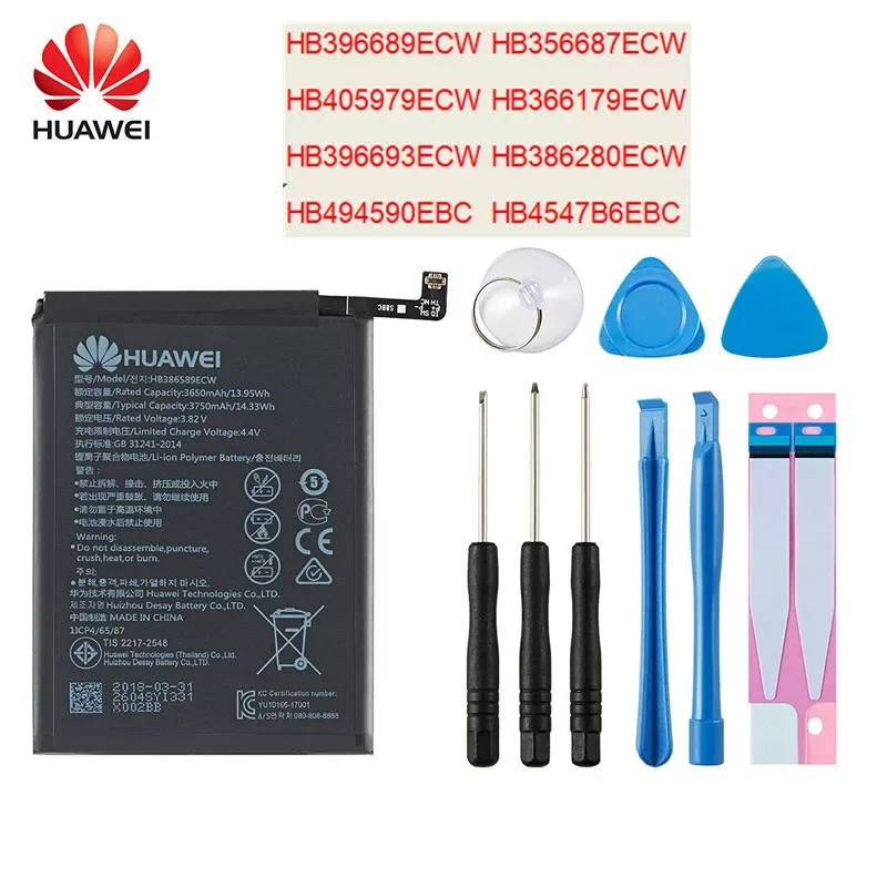 NEW2023 Orginal Battery For HUAWEI Mate 9/Mate9 Pro/Mate 10/Mate 10 Pro /P20/P20 Pro/honor 8 9 10 Nova/Nova 2/Nova 2 Plus/Nova 3