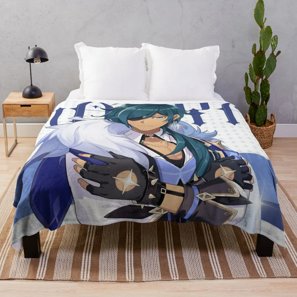 

Genshin Impact Kaeya Birthday Official Artwork 2020 Throw Blanket Sofa Blankets