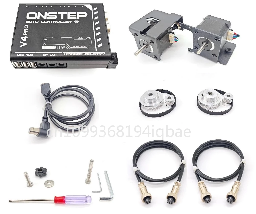 Фото Комплект T brand GOTO Onstep V5 Pro EXOS2/EQ3D Equator GOTO, для трекинга/съемки направляющих звезд №1