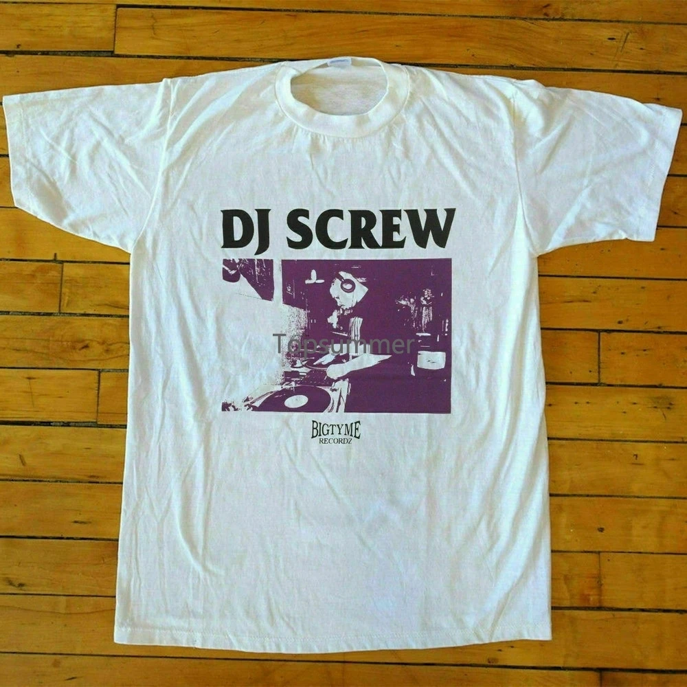 

Vintage Dj Screw Bigtyme Records Hip Hop Men T-Shirts Size Usa
