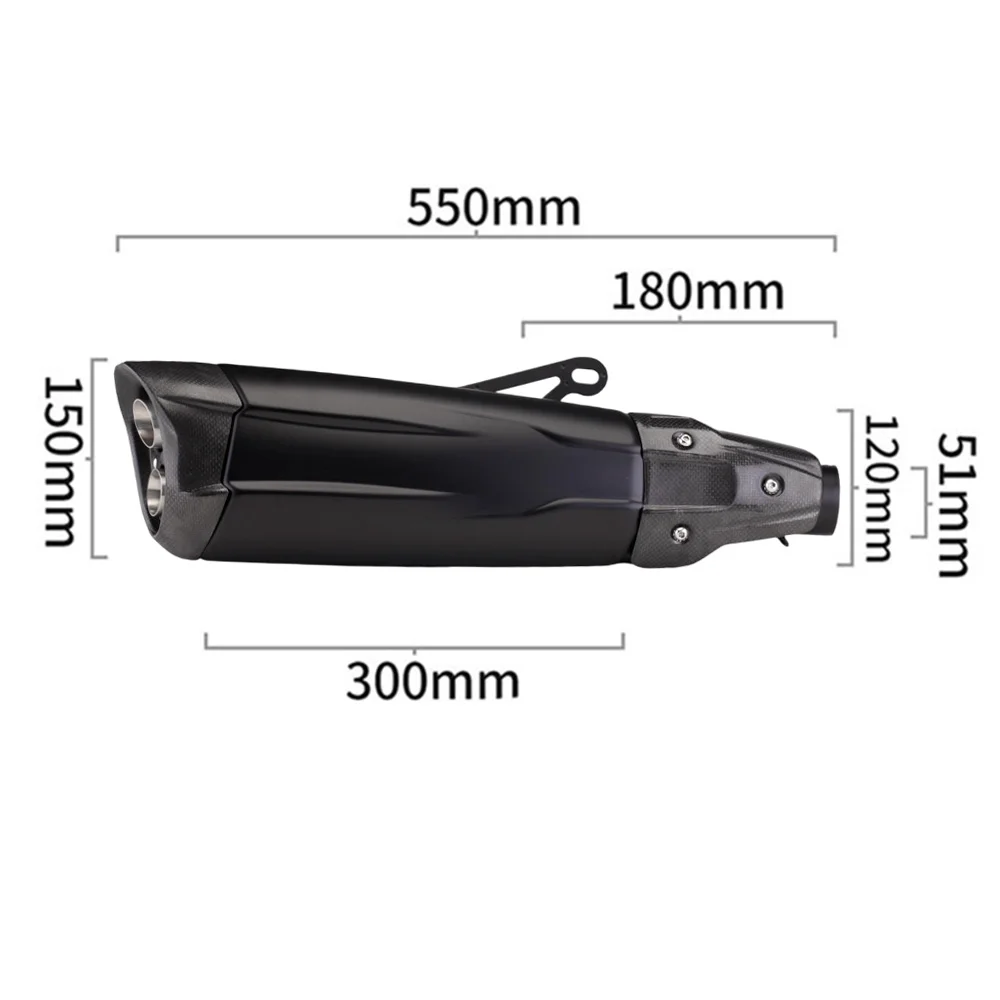 Фото Модифицированный выхлопной патрубок для мотоциклов Z650, RC390, S1000RR, NK600, R15 №2