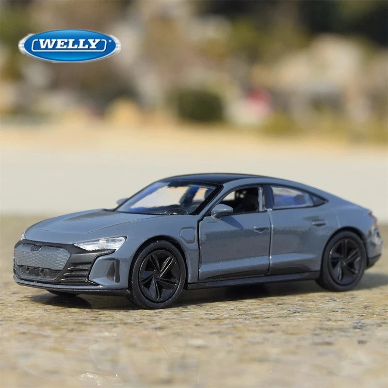 Модель спортивного автомобиля WELLY 1:36 Audi RS e-tron GT из сплава модель литая