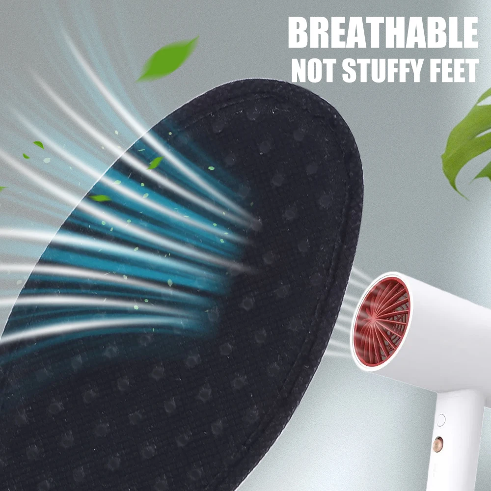4PCS Deodorant Foot Insoles Bamboo Charcoal Insert Absorb-Sweat Mesh Breathable Thin Sport Shoe Pad Suction Perspiration Insole