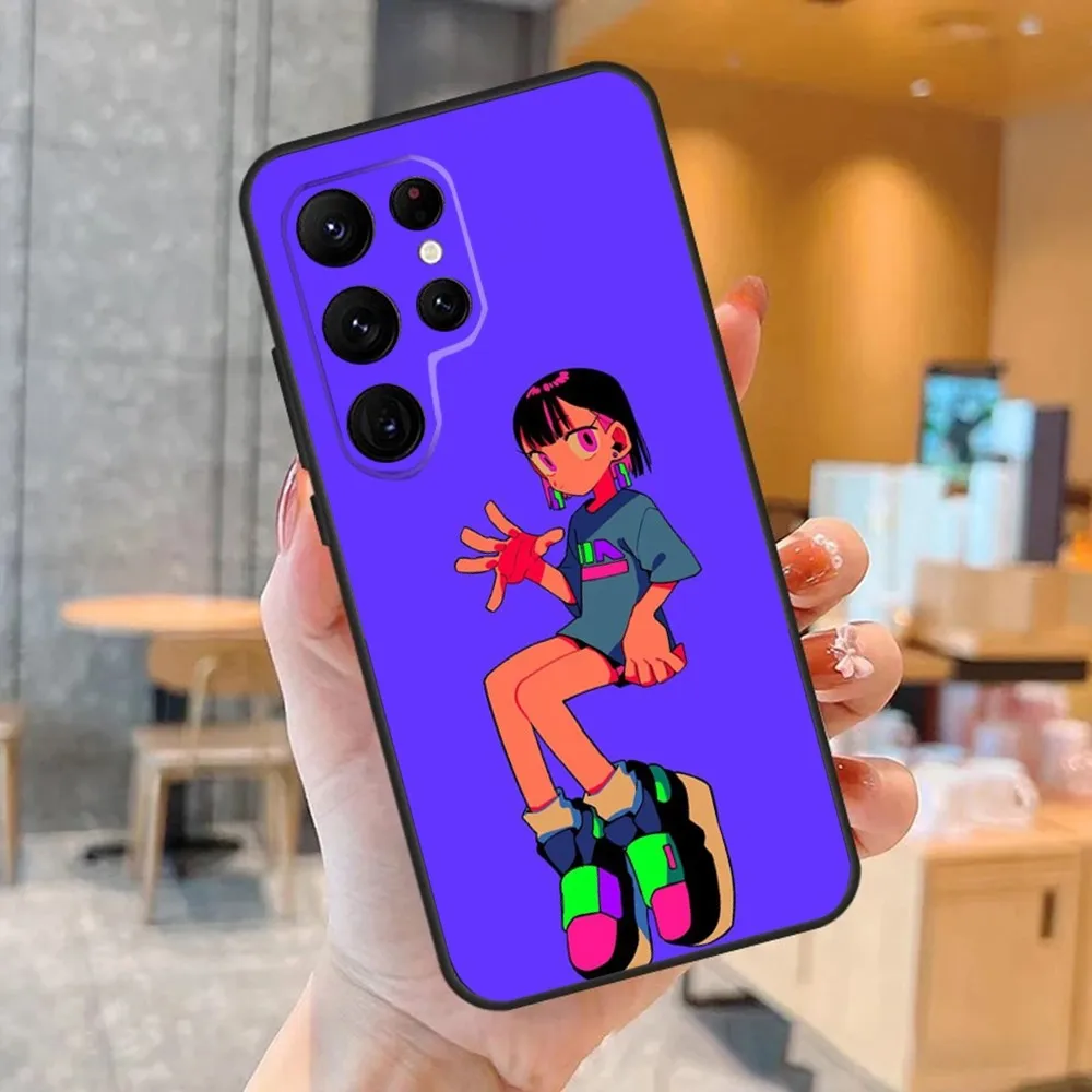 Чехол для телефона Zutomayo с рисунком SamsungS24 S23 S22 S21 Ultra Pro S10 S30 Plus S9 20 Lite черный чехол