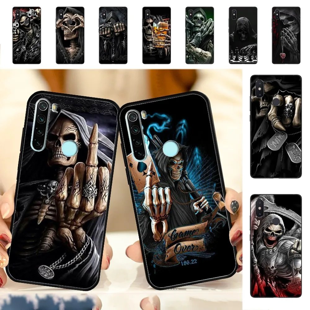 Skull Skeleton Grim Reaper Fashion Phone Case For Redmi Note 4 X 5 A 6 7 8 T 9 9S 10 11 11S 11Epro Poco M3 Pro
