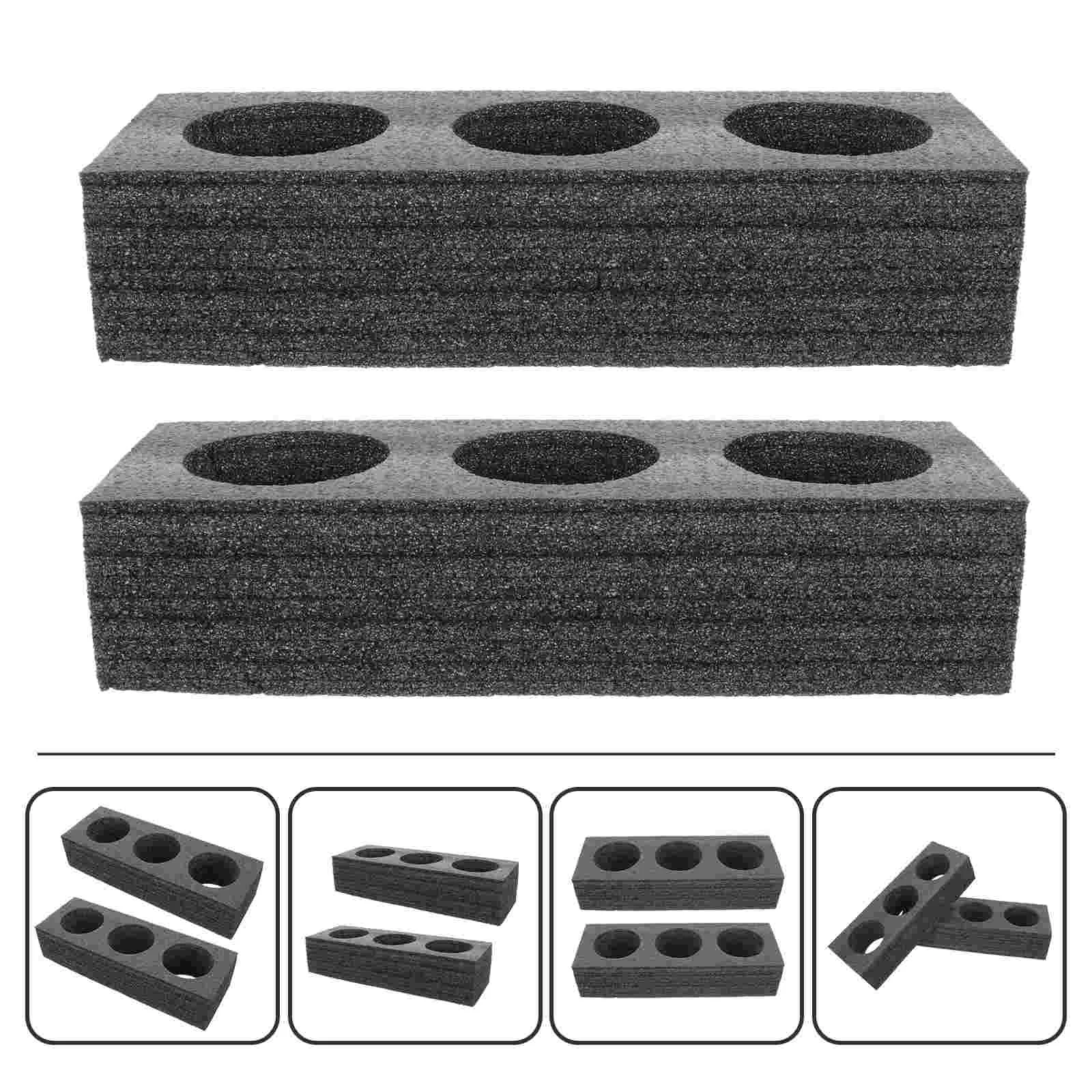 

2pcs Drinking Cup Holders 3-hole Auto Car Gadgets Mugss Takeout Cup Packing Tools