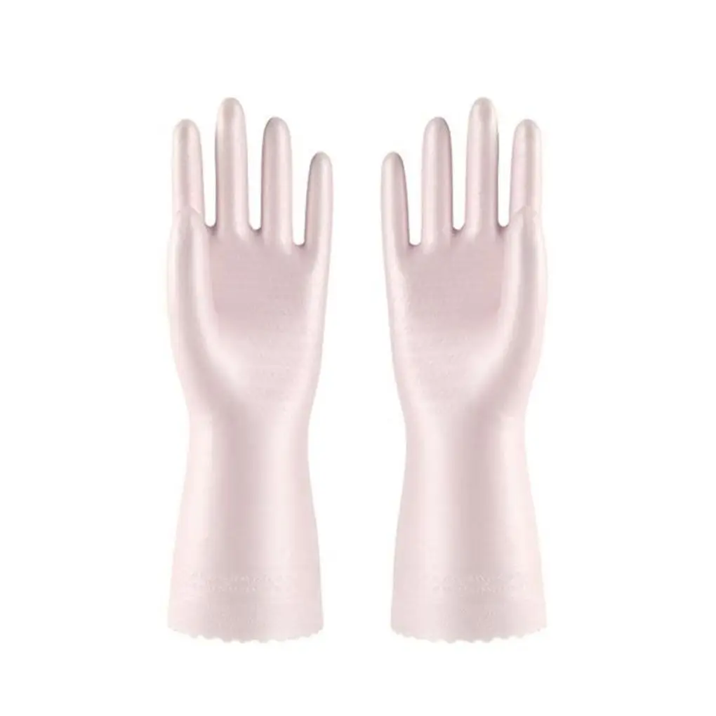 

Резиновые плюшевые плотные водонепроницаемые перчатки из ПВХ, перчатки для мытья кухни, посуды, стирки, одежды, перчатки для уборки, кухонные принадлежности