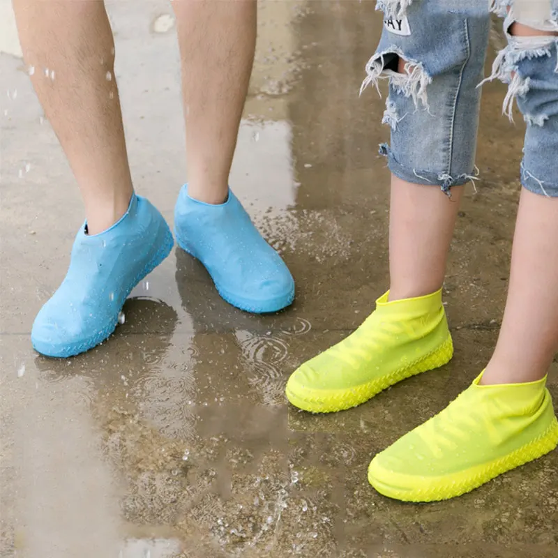 

Unisex Shoes Protectors Rain Boots for Indoor Outdoor Rainy Days Reusable Boots Waterproof Shoe Cover Silicone Material