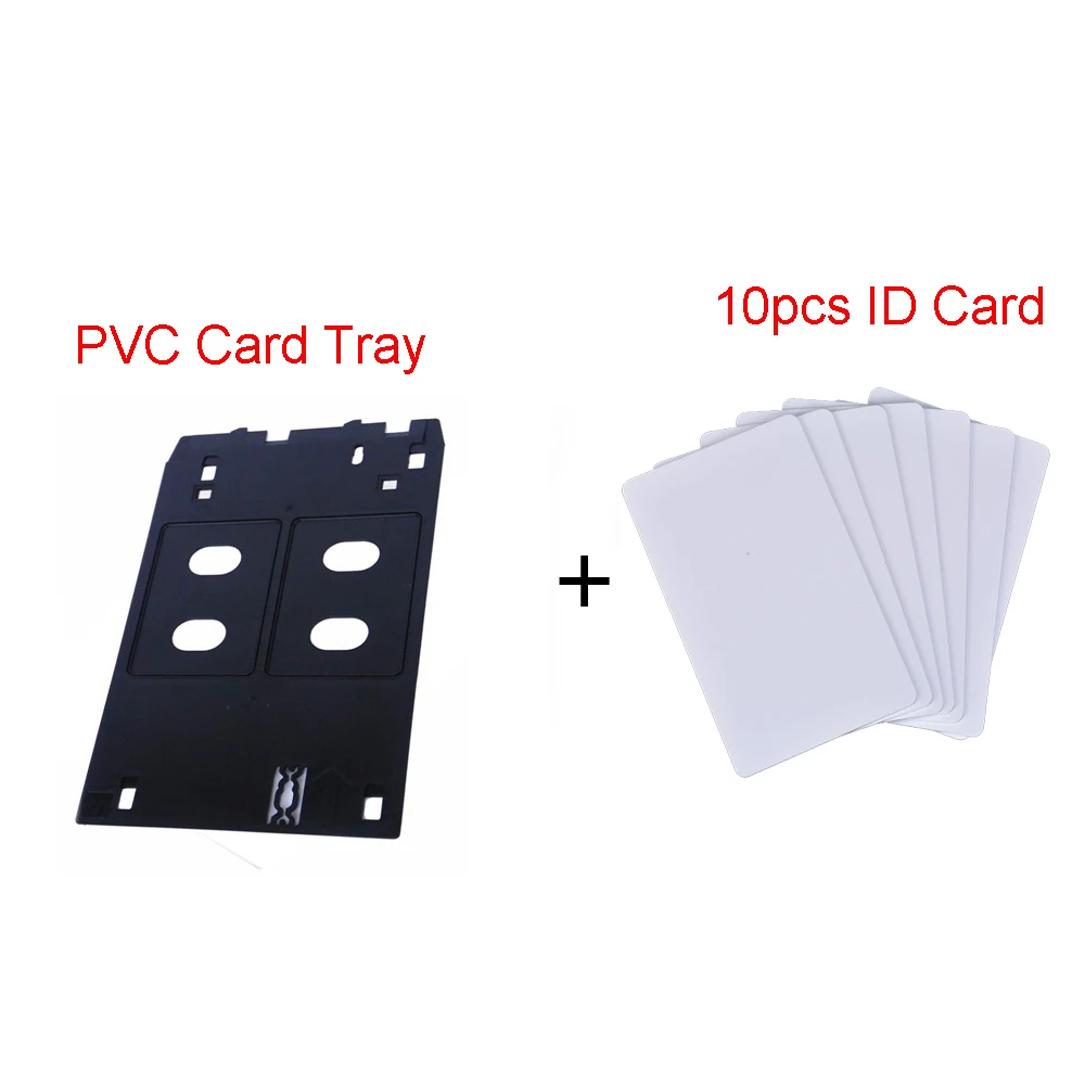 10PCS PVC ID Card+ Pvc card tray for Canon IP5400 MX923 MG5430 MG5450 MG5550  MG6320  MG6330 MG6350  MG6450 MG6530