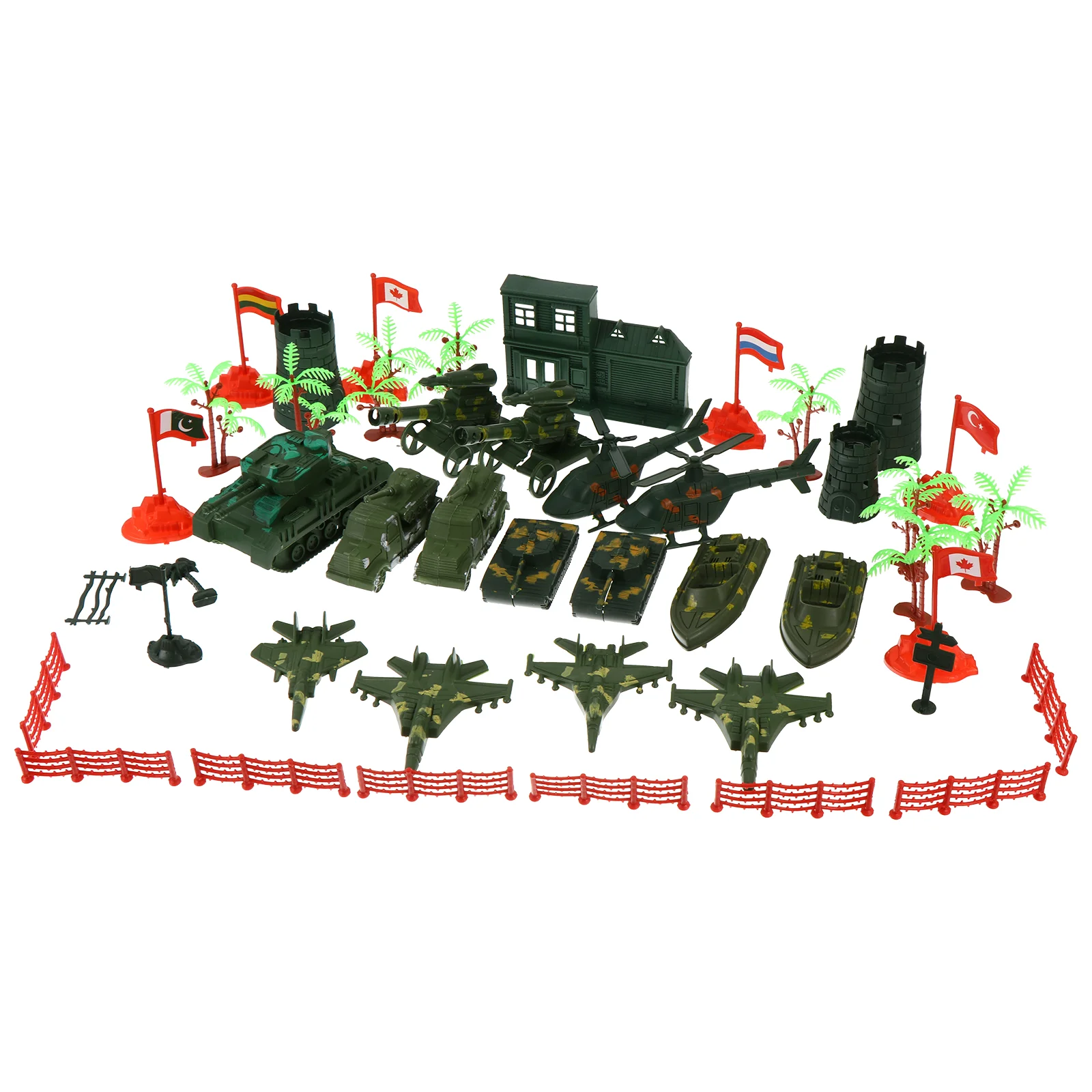 

41 Pcs Children's Toy Model Kids Sand Table Toys Figures Accessories Kit Static Scene Childrens Set Simulated Plastic