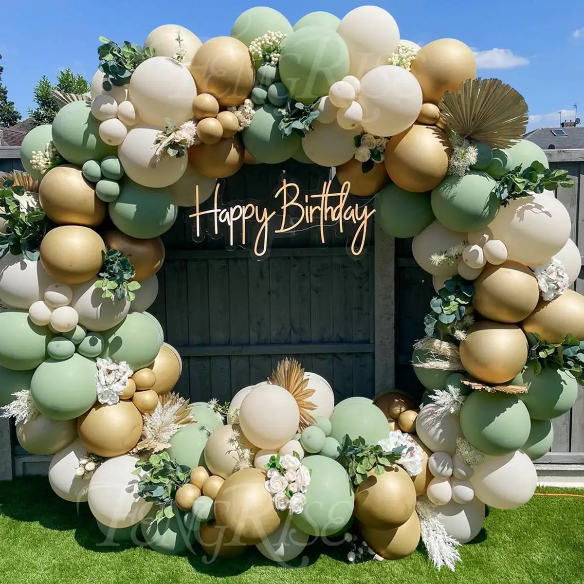 

Гирлянда с зелеными воздушными шарами в виде авокадо, украшение для свадьбы, дня рождения, Детские шары для праздника, шары с конфетти из лат...
